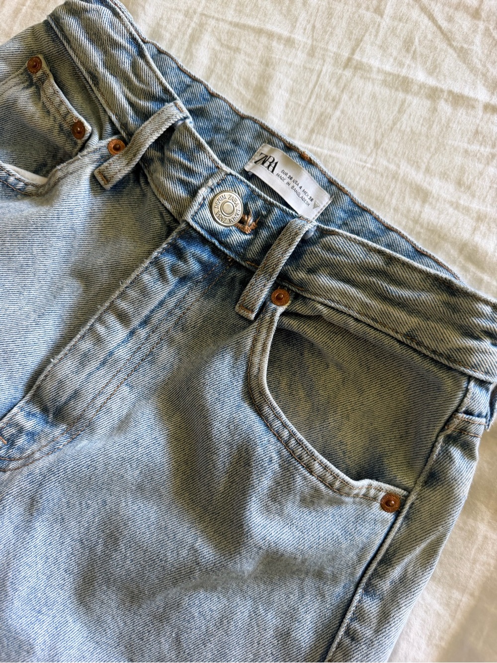Zara Light Blue High-Rise Women's Jeans
